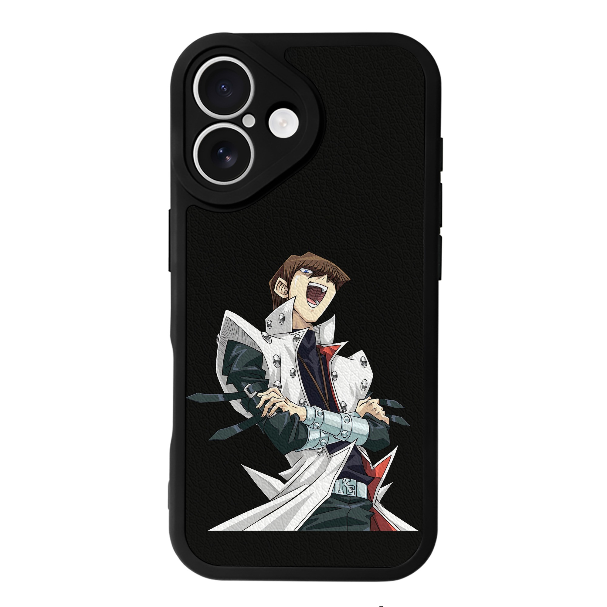 （画像用） 遊☆戯☆王 Yu-Gi-Oh! 【iPhone 16シリーズ対応】シリコンスマホケース（レザー調） 材質：シリコン